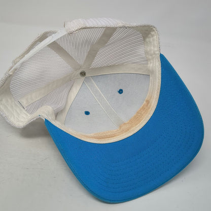 Richardson Trucker Hat Blue One Size Komatsu Embroidered Logo Mesh Back Snapback