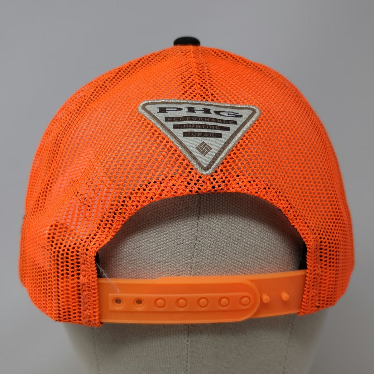 Columbia Trucker Hat Black One Size Hunting Flag Deer Duck Dog Mesh Snapback PHG