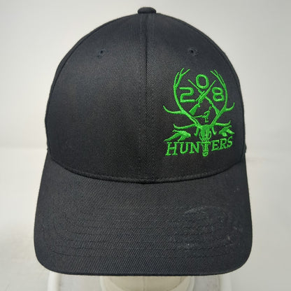 Flexfit Baseball Cap Black M 208 Hunters Deer Antlers Hunting Hat