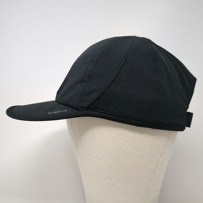 Adidas Baseball Cap Black One Size Climalite Performance Strapback Curved Hat