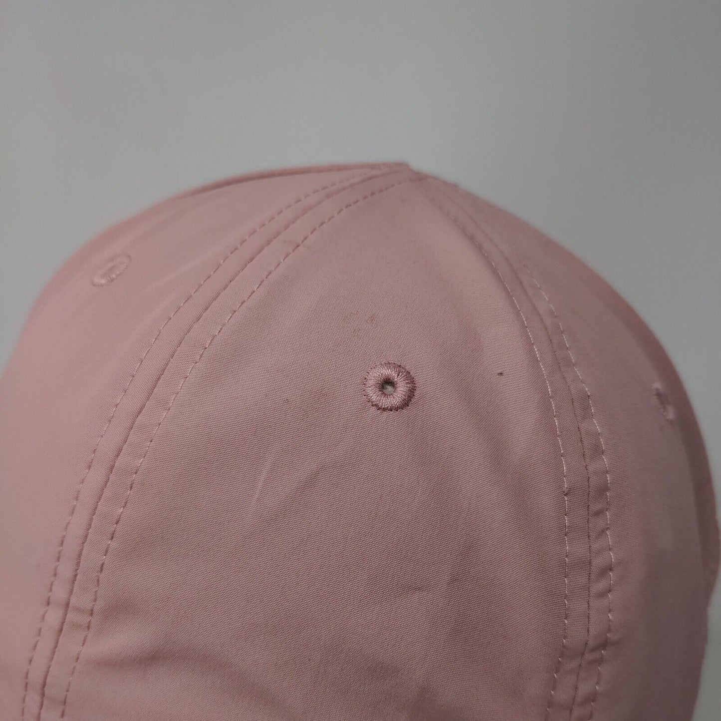 Champion Strapback Hat Pink OSFA Adjustable Vented Holes 6 Panel Polyester