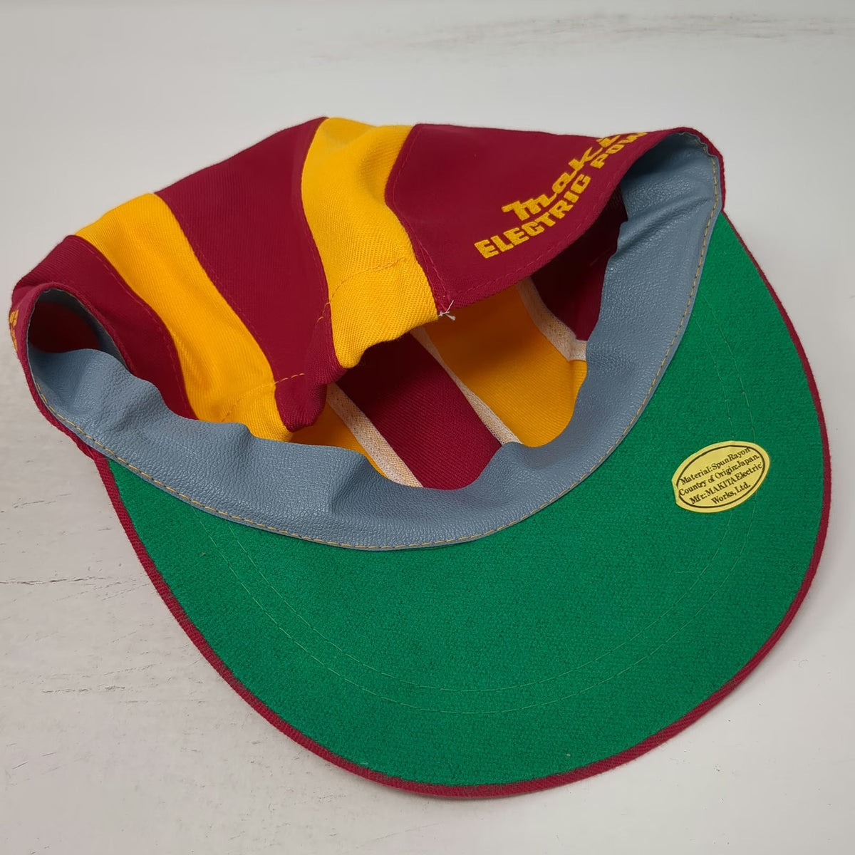 Makita 5 Panel Cap Red Yellow One Size Electric Power Tools Spun Rayon Japan Hat