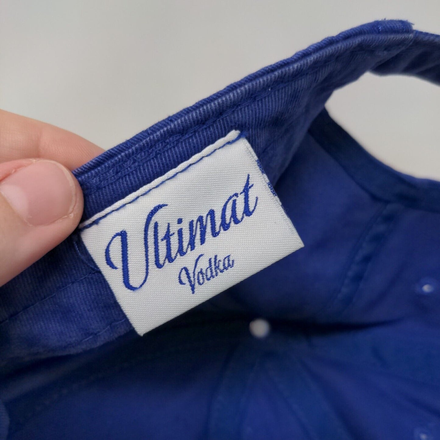 Ultimat Vodka Slideback Hat Blue OSFM Adjustable Embroidered 6 Panel