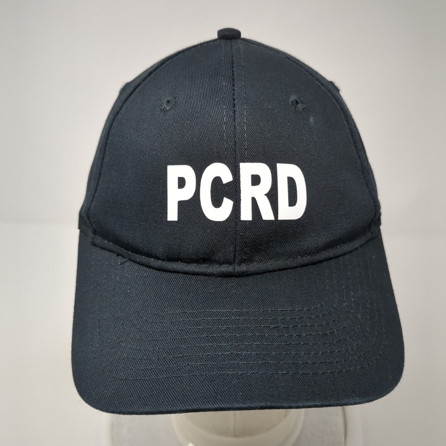PCRD Strapback Hat Black One Size Adjustable 6 Panel Port & Company Cotton