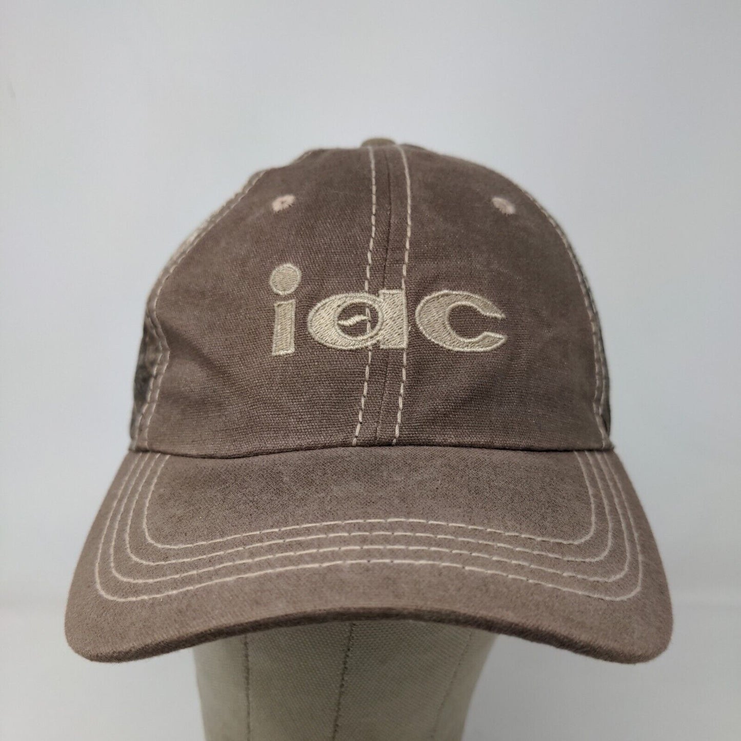 IAC Men's Strapback Hat Camo Brown Adjustable Embroidered Sullair Logo