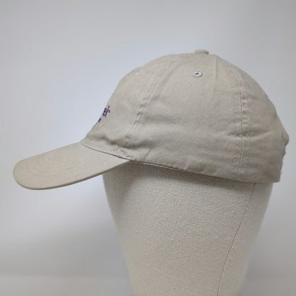 Apollo Baseball Cap Beige Purple One Size PebbleCreek Robson Resort Golf Hat