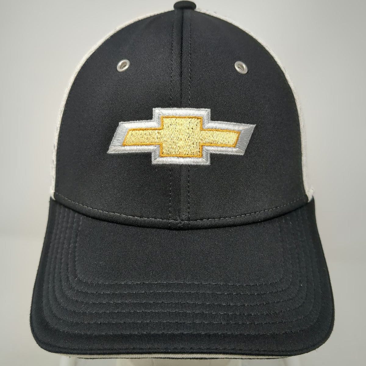 Cruisin Sports Chevrolet Hat Baseball Cap Black One Size Mesh Back Fitted Bowtie