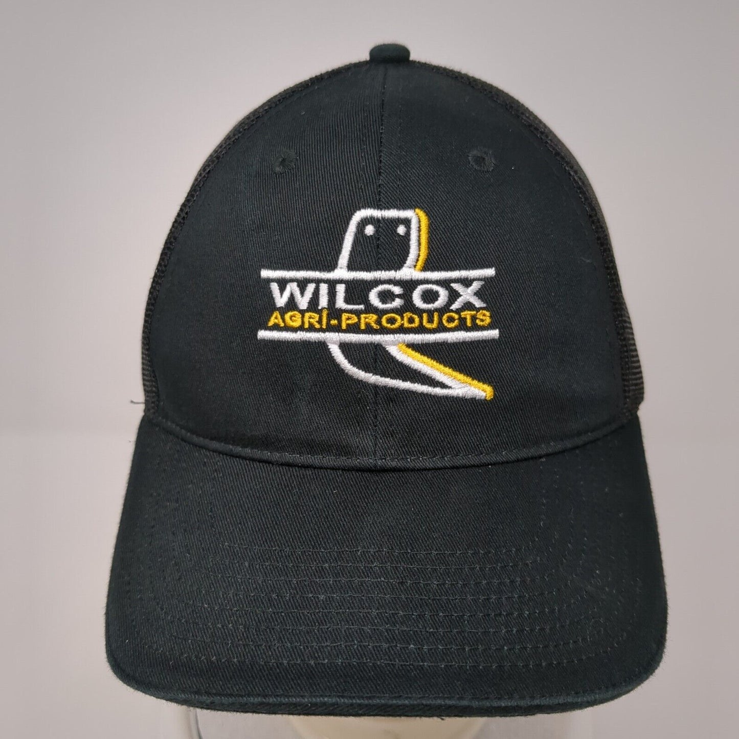 Wilcox Agri-Products Strapback Trucker Hat Black One Size Mesh Back
