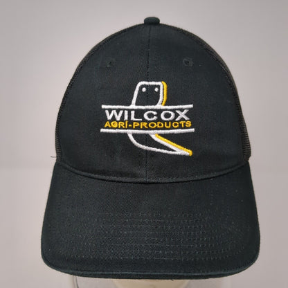 Wilcox Agri-Products Strapback Trucker Hat Black One Size Mesh Back