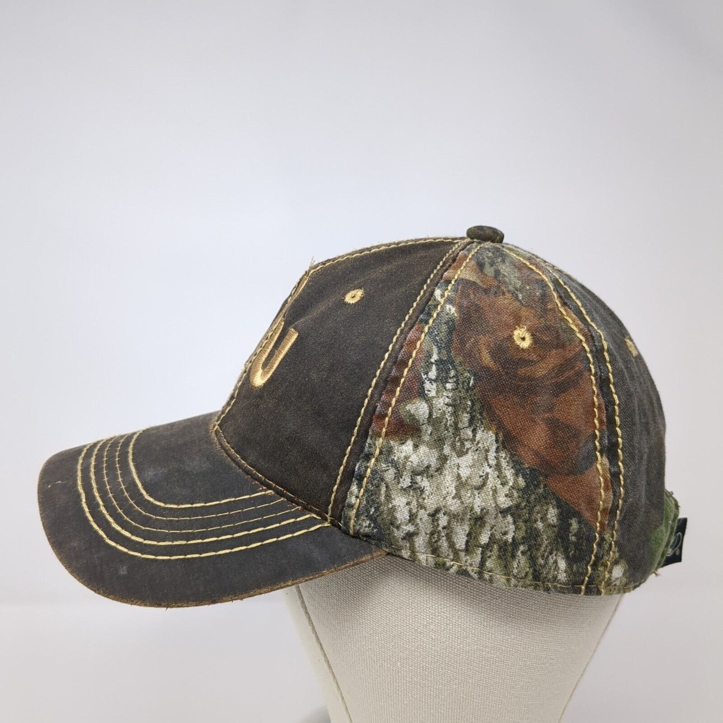 F/U Strapback Hat Camouflage OSFA Embroidered Hunting Port Authority