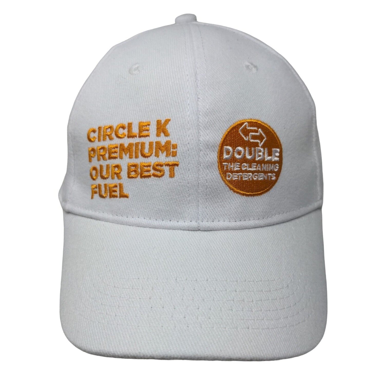 Circle K Premium Our Best Fuel Strapback Hat White One Size Embroidered