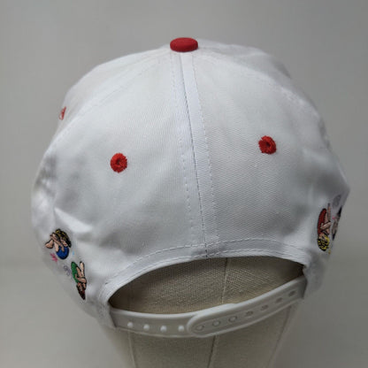 Unbranded Girl's Strapback Hat White OSFA Rather Be Flippin' Embroidered