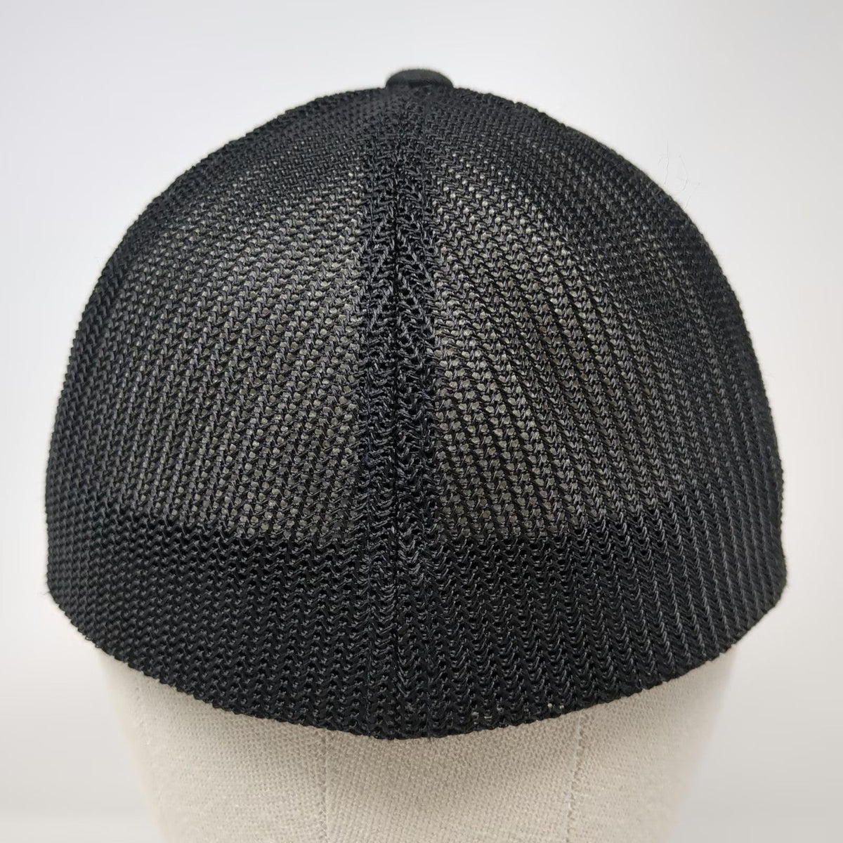 Flexfit Baseball Cap Black One Size Drink Local Brew Beer Graphic Mesh Back Hat