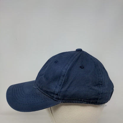 George Strapback Hat Blue One Size Adjustable Vent Holes 6 Panel Blank