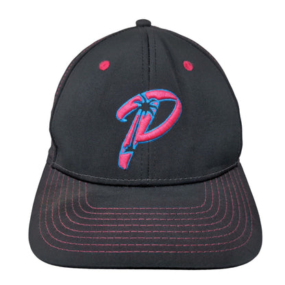 P Florida Prime Sports Fitted Hat Black M/L Embroidered Dome Headwear Co.