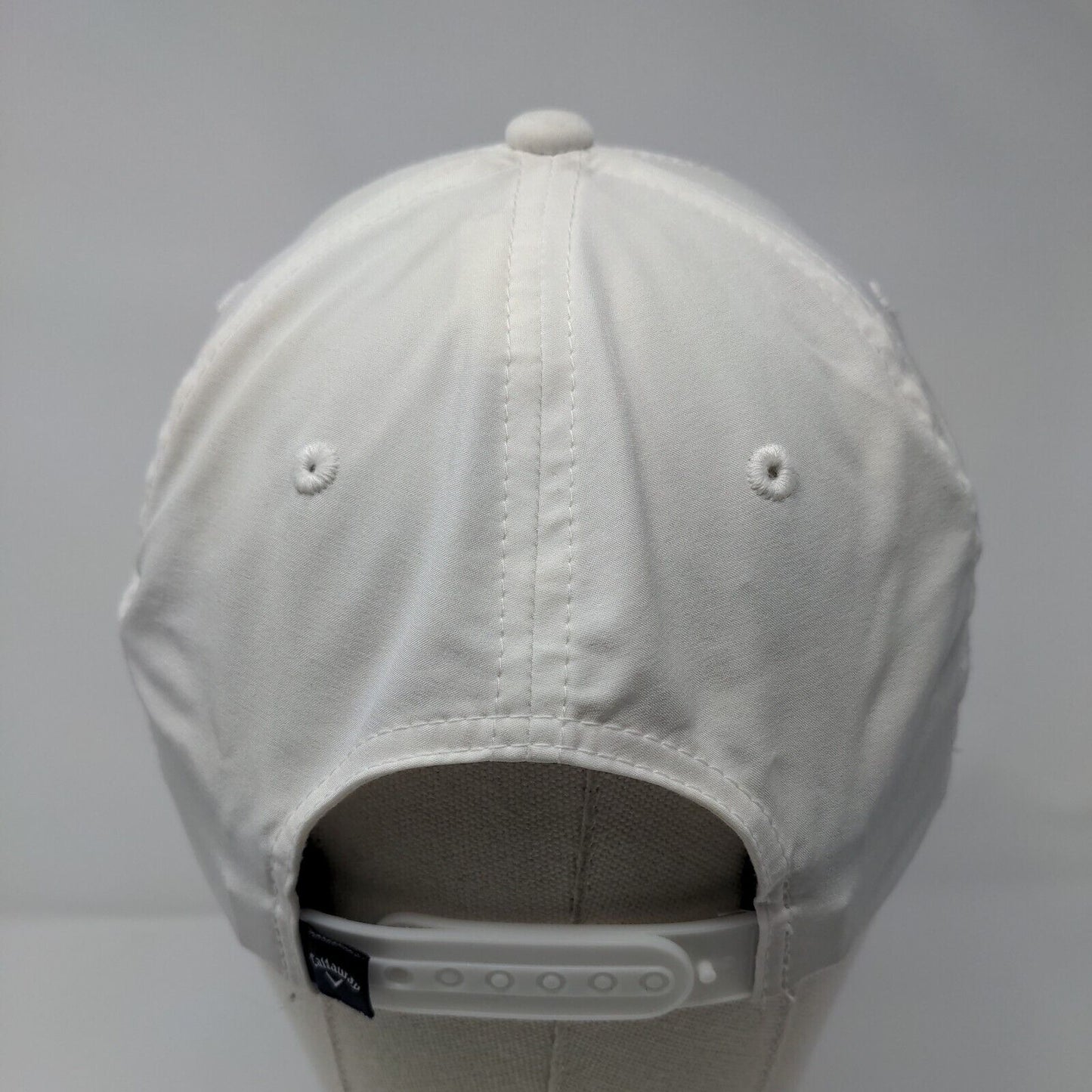 Callaway Snapback Hat White One Size Striped Adjustable Flexfit 110