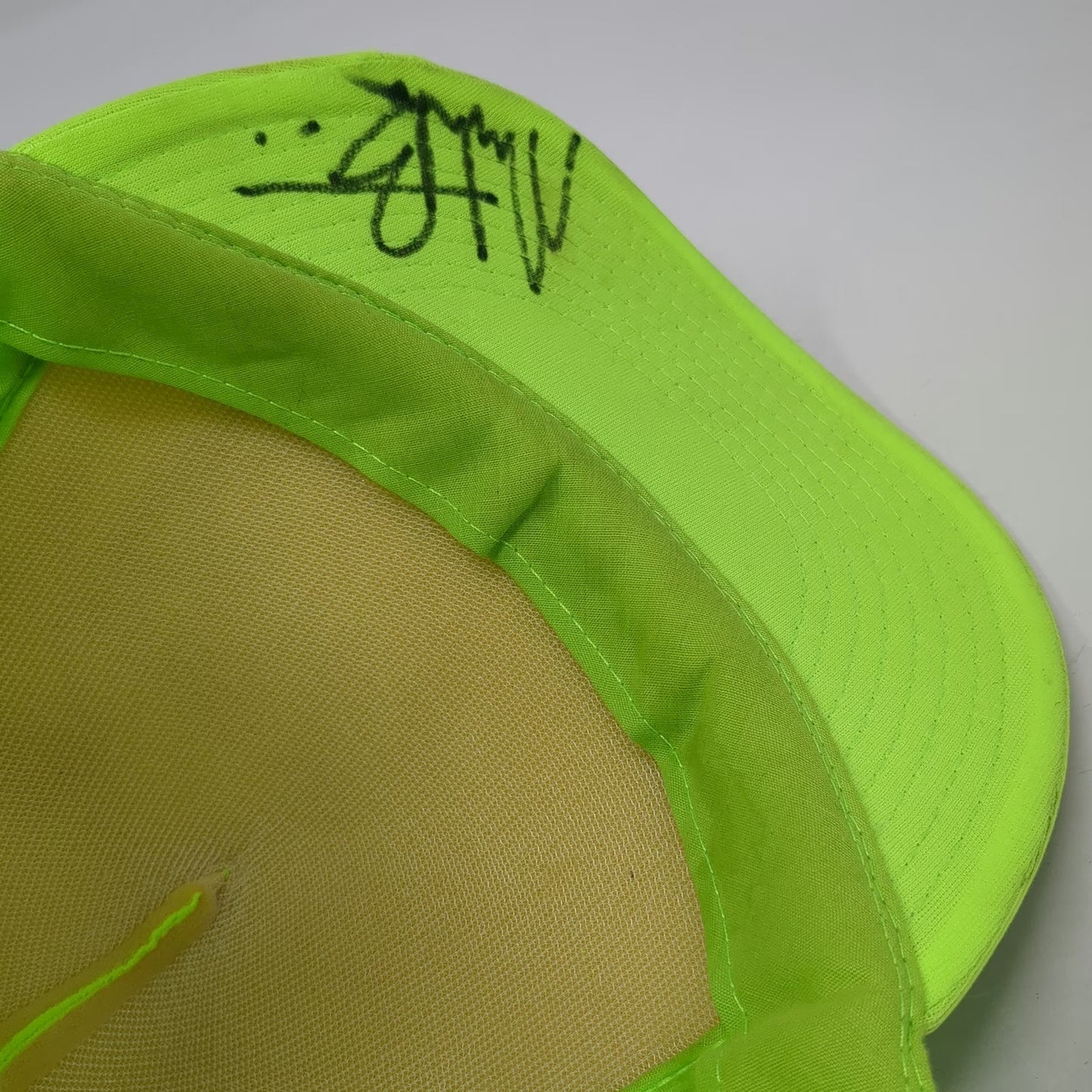 Cobra Trucker Hat Green One Size Dew Tour Autographed Signed Mesh Foam Cap