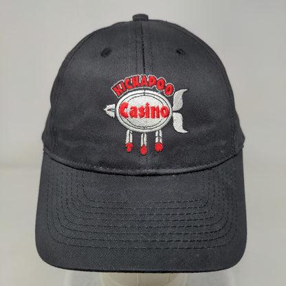 Kickapoo Casino Snapback Hat Black OSFM Embroidered Adjustable