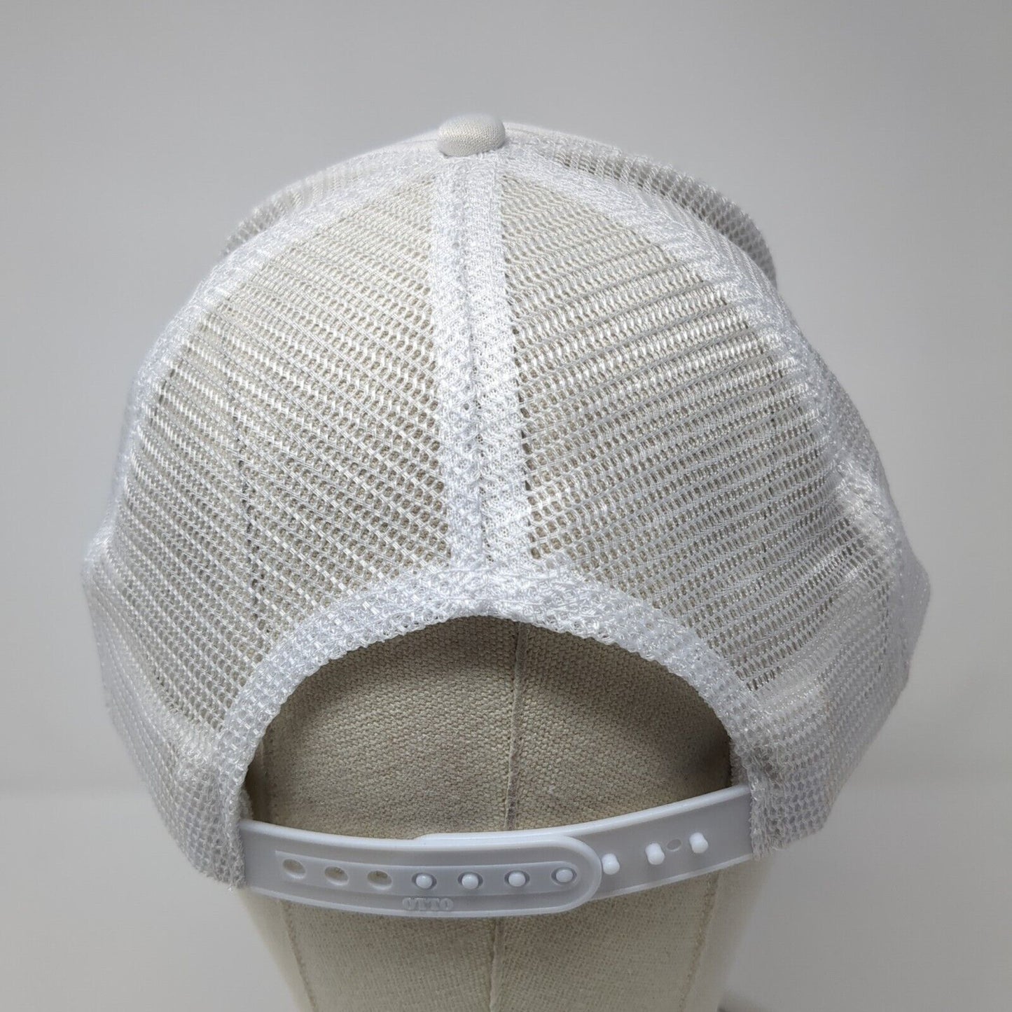 El Korah Shrine Circus Band Snapback Trucker Hat White OS Mesh Back Rope Otto