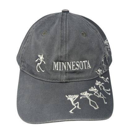 Minnesota Slideback Baseball Cap Gray One Size Adjustable Embroidered Sutton's