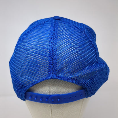 Hawaii Snapback Rope Trucker Hat Blue OSFA Mesh Back Solid Embroidered