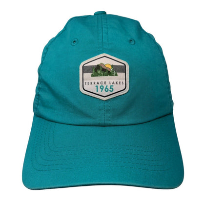 Terrace Lakes 1965 Strapback Hat Greenish-Blue OSFM Adjustable Levelwear Cotton