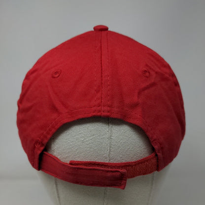 Switzerland Flag Suisse Strapback Hat Red One Size Embroidered Colorblock