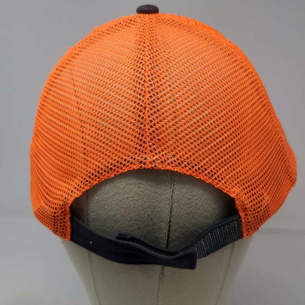 Snap-on Tools Baseball Cap Black Orange One Size Mesh Back Strapback Logo Hat