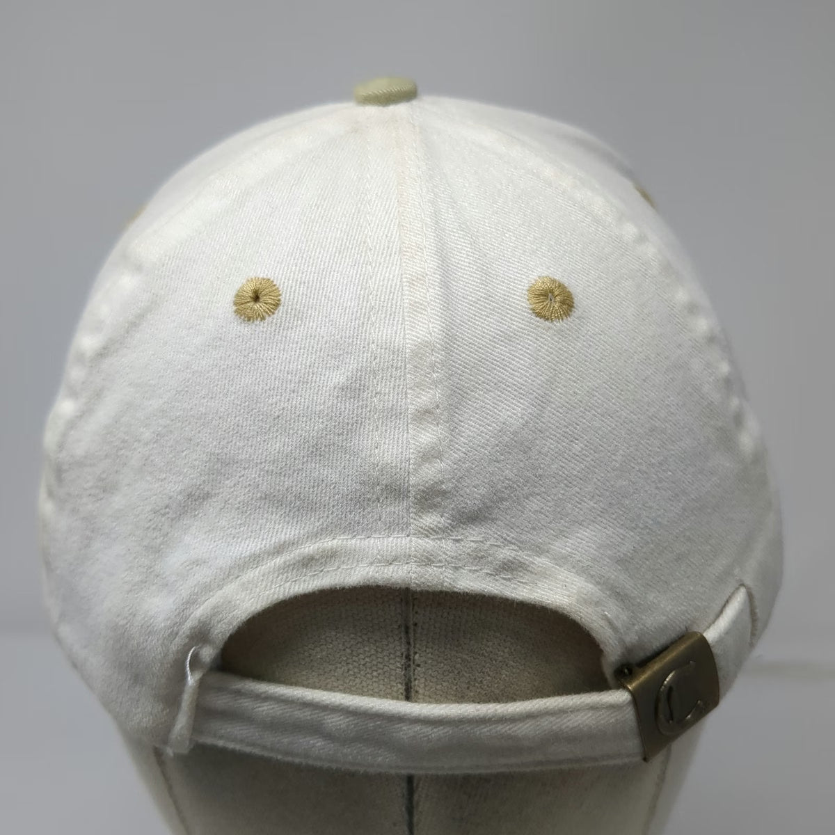 Callaway Golf Baseball Cap White Gold One Size Big Bertha Slideback 6 Panel Hat