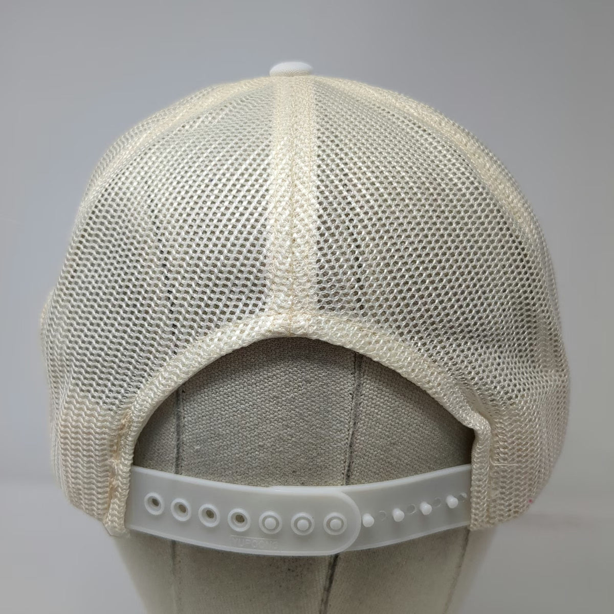 Yupoong Trucker Hat White Blue One Size Branson MO Ozark Music Hall Fame Banjo