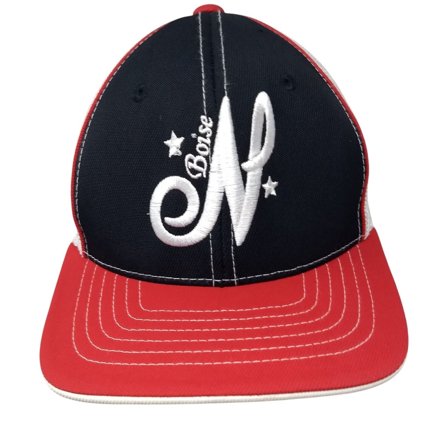 Boise N Fitted Mesh Back Trucker Hat Multi Youth 6 3/8-6 7/8 Mesh Back