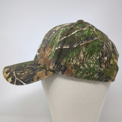Realtree Snapback Green One Size Camo Embroidered Logo Forest Hunting Hat