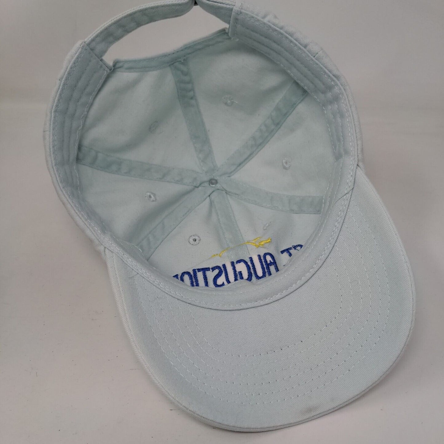 St. Augustine Slideback Hat Blue One Size Solid Adjustable Embroidered