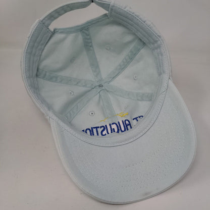 St. Augustine Slideback Hat Blue One Size Solid Adjustable Embroidered