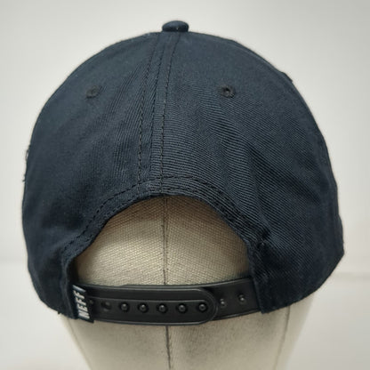 Neff Snapback Hat Black White Gray One Size Marbled Brim Hexagon Patch Flat Bill