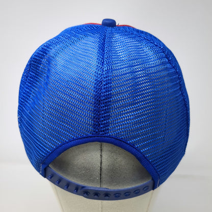 Newco Red Blue Trucker Hat OS Williams Chevrolet Dealer Mesh Snapback Vintage