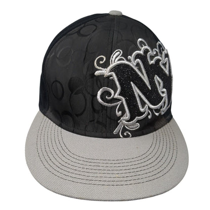NY New York Fitted Hat Black Size XL Embroidered 6 Panel KB ETHOS Headwear