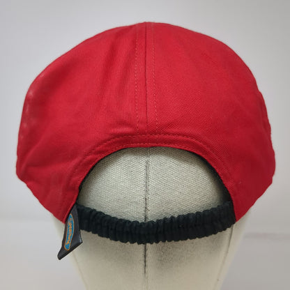 Shoebox Baseball Cap Red Black OS Reversible Love Hate This Game Novelty Hat