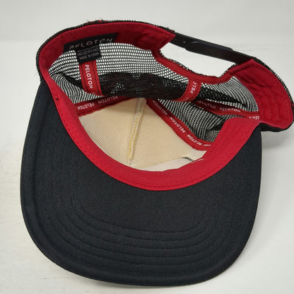 Peloton Trucker Hat Black One Size Mesh Back Foam Front Snapback Logo Patch