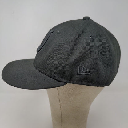 New Era Men's Fitted Hat 59Ffity Black Size 7 5/8 Indianapolis Colts Logo NFL