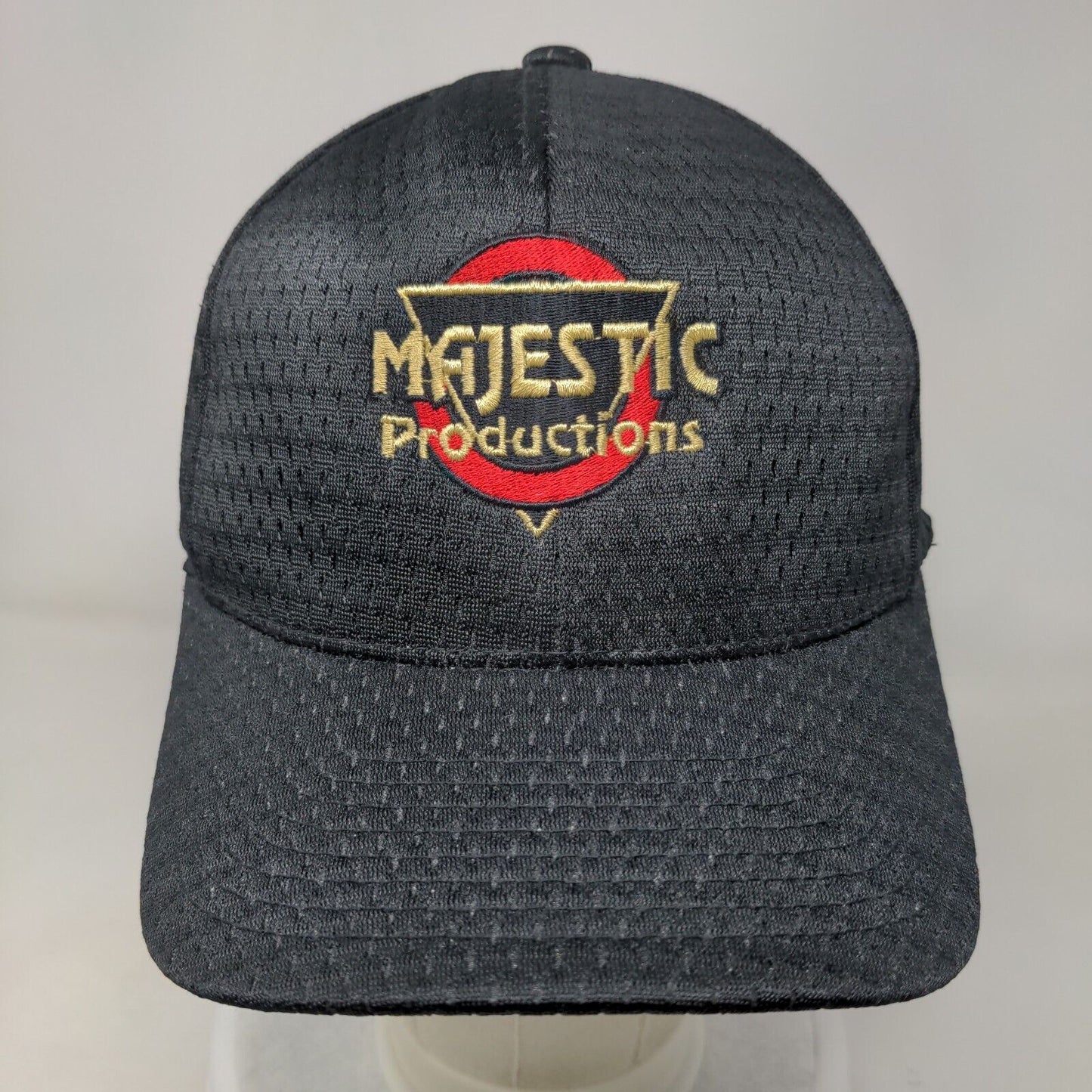 Majestic Productions Mesh Back Fitted Hat Black One Size Flexfit