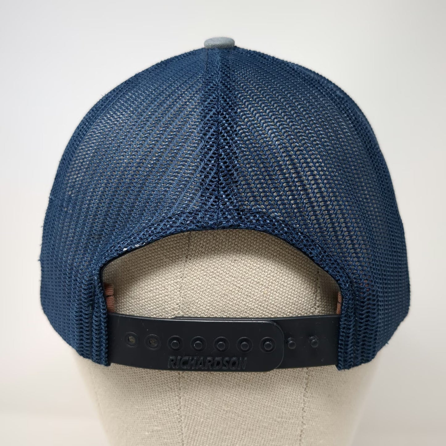 Richardson 112 Trucker Hat Blue One Size New Castle Building Products GAF Logo