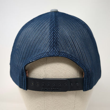 Richardson 112 Trucker Hat Blue One Size New Castle Building Products GAF Logo