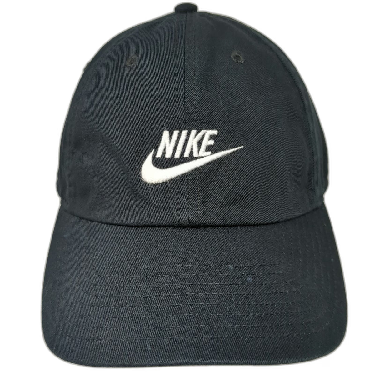 Nike Baseball Cap Black One Size Heritage86 Embroidered Swoosh Adjustable Hat