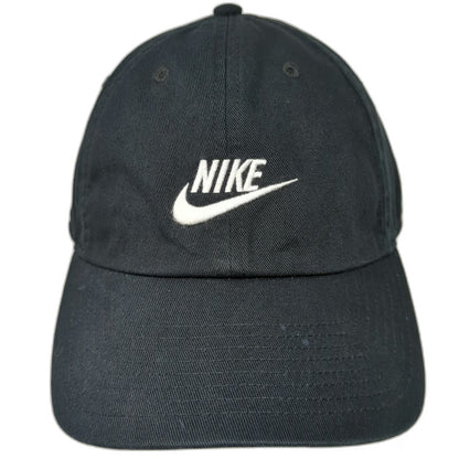 Nike Baseball Cap Black One Size Heritage86 Embroidered Swoosh Adjustable Hat