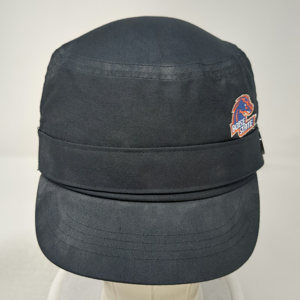 Nike Boise State Broncos NCAA Army Cap Black One Size Hat Elastic Back Side Logo