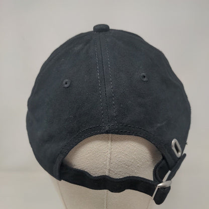 Unbranded Slideback Hat Black One Size Adjustable Vented Holes 6 Panel Blank