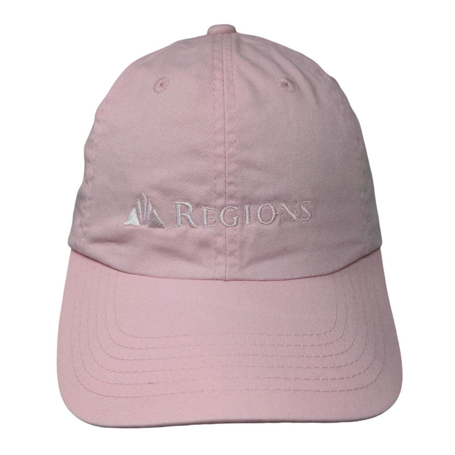 Regions Slideback Hat Pink One Size Adjustable Embroidered Port Authority Cotton