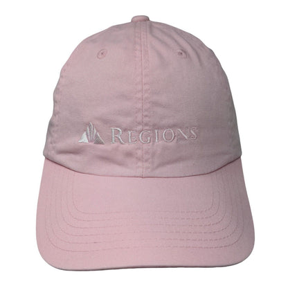 Regions Slideback Hat Pink One Size Adjustable Embroidered Port Authority Cotton