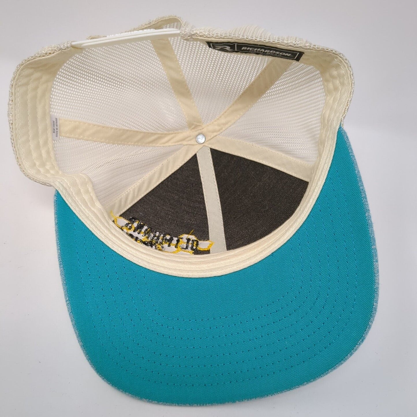 Oltmanns Honey Snapback Mesh Back Trucker Hat Blue M/L Richardson